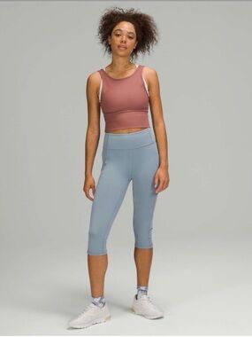 Lululemon Rib Power Pivot Tank in Spiced Chai no size dot, fits a size 8